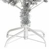 vidaXL Weihnachtsbaum mit 150 LEDs mit St&auml;nder Silber 120 cm PET