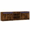 vidaXL TV-Schrank mit LED-Beleuchtung R&auml;uchereiche 180x34x50 cm