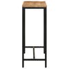 vidaXL Konsolentisch 110x30x75 cm Raues Massivholz Mango und Eisen