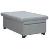 vidaXL Pull-Out Schlafsofa Hellgrau 194 x 50 x 82 cm Sperrholz