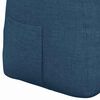 vidaXL R&uuml;cken Kissen Blau 140 x 24 x 50 cm Stoff