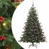 vidaXL K&uuml;nstlicher Weihnachtsbaum mit 300 LEDs Gr&uuml;n 210 cm