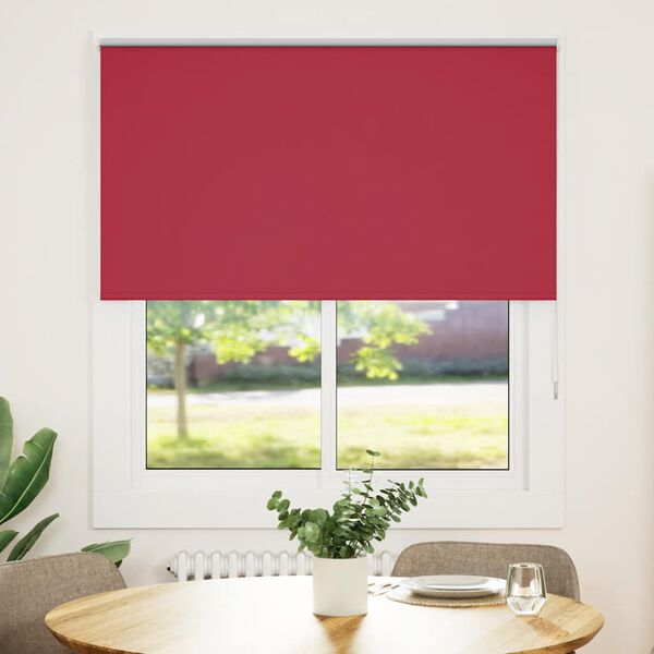 vidaXL Verdunkelungsrollo Rot 130x150cm Stoffbreite 126,6cm Polyester