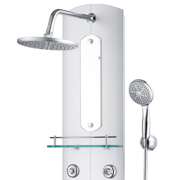 vidaXL Duschpaneel 25x43x110 cm Silber