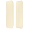 vidaXL Boxspringbett mit Matratze Creme 180x200 cm Kunstleder