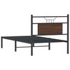 vidaXL Bettgestell ohne Matratze Braun Eiche 75x190 cm Holzwerkstoff