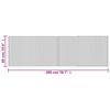 vidaXL Teppich Rechteckig Braun 60x200 cm Bambus