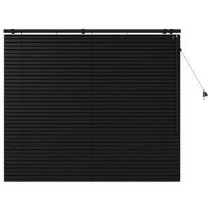 vidaXL Venezianische Jalousie Schwarz 135 x 130 cm 35 mm