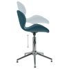 vidaXL Esszimmerst&uuml;hle 2 Stk. Drehbar Blau Samt