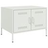 vidaXL Couchtisch Wei&szlig; 68x50x50,5 cm Stahl
