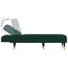 vidaXL Chaiselongue Dunkelgr&uuml;n Samt