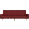 vidaXL Schlafsofa 2-Sitzer Weinrot Stoff