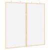 vidaXL Magnetisches Whiteboard Weiß 80 x 1.4 x 80 cm Massivholz Kiefer