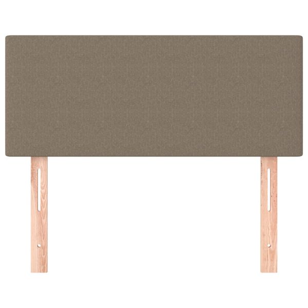 vidaXL Kopfteil Taupe 100x5x78/88 cm Stoff