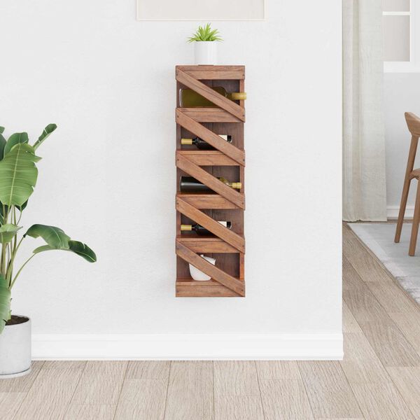 vidaXL Regal Braun 24 x 14 x 80 cm Massives Mahagoni Holz