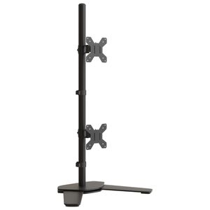 vidaXL Tischhalterung f&uuml;r 2 Monitore Schwarz Stahl VESA 75/100 mm
