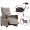 vidaXL Relaxsessel mit Aufstehhilfe Elektrisch Taupe Stoff