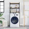 vidaXL Waschmaschinenregal mit Regal Artisan-Eiche 67 x 25 x 163 cm
