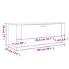vidaXL Wand-Schuhschrank R&auml;uchereiche 100x35x38 cm Holzwerkstoff