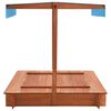 vidaXL Sandkasten mit Überdachung Tannenholz 122 x 120 x 123 cm