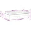 vidaXL Eckbettgestell mit Matratze mit Matratze 2 pcs Grau Stoff