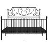 vidaXL Bettgestell Schwarz Metall 160x200 cm