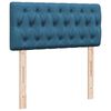 vidaXL Ottomane Bett mit Matratze & LEDs Dunkelblau 80x200 cm Samt