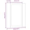 vidaXL LED-Spiegelschrank Artisan-Eiche 40x12x45 cm Holzwerkstoff