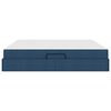 vidaXL Aufbewahrungsbett mit Matratze Blau 200 x 200 cm Polyester
