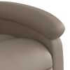 vidaXL Relaxsessel mit Aufstehhilfe Elektrisch Cappuccino Kunstleder