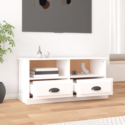 vidaXL TV-Schrank Weiß 93x35,5x45 cm Holzwerkstoff