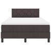 vidaXL Boxspringbett mit Matratze Dunkelbraun 120 x 200 cm Stoff