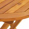 vidaXL 3-tlg. Bistro-Set Beige Stoff und Massivholz