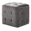 vidaXL Pouf 2 Stk. Grau 30x30x30 cm Samtstoff