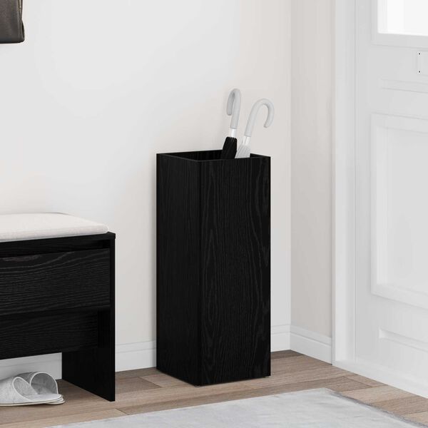 vidaXL Sonnenschirmhalter Schwarz Eichen-Optik 25 x 24,5 x 64 cm