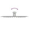 vidaXL Regenbrause Edelstahl 304 25 cm Rund
