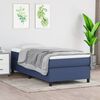 vidaXL Boxspringbettgestell Blau 90x200 cm Stoff