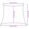 vidaXL Sonnensegel 160 g/m&sup2; Trapezform Gelb 4/5x4 m HDPE