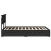 vidaXL Aufbewahrungsbett Schwarz 135 x 190 cm Holzwerkstoff