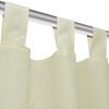Vorh&auml;nge Gardinen aus Satin 2-teilig 140 x 245 cm Creme
