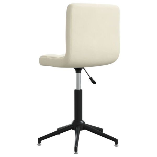 vidaXL Esszimmerst&uuml;hle 4 Stk. Drehbar Creme Samt