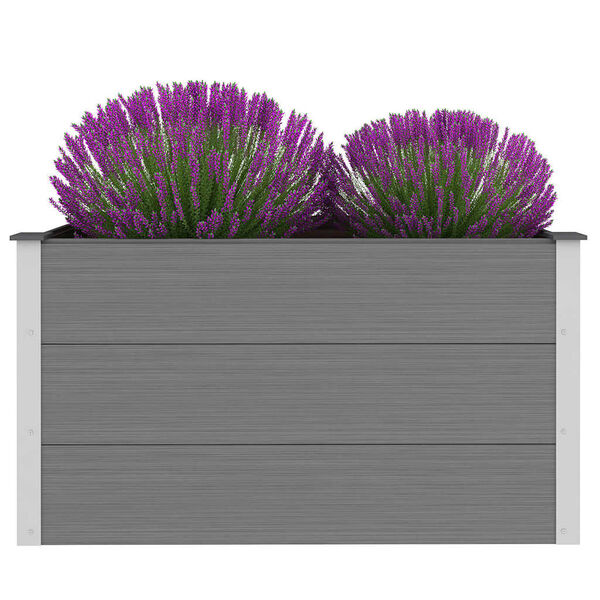 vidaXL Garten-Hochbeet WPC 100 x 50 x 54 cm Grau