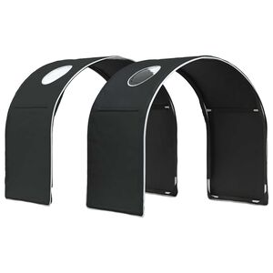 vidaXL Bett-Tunnel f&uuml;r Kinder-Hochbetten 2 stk. Schwarz Polyester