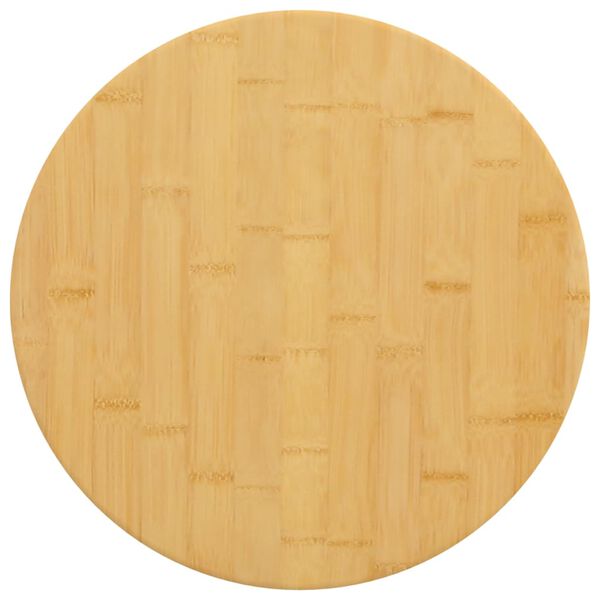 vidaXL Tischplatte &Oslash;30x1,5 cm Bambus