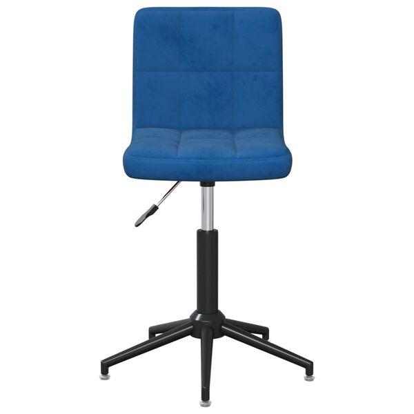 vidaXL Esszimmerstuhl Drehbar Blau Samt