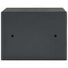 vidaXL Safe Box mit Schloss Dunkelgrau 23 x 17 x 17 cm Stahl