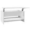 vidaXL Couchtisch Wei&szlig; 80x50x40 cm Holzwerkstoff