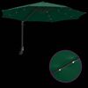 vidaXL Garten-Sonnenschirm Gr&uuml;n 248 x 248 x 148 cm Polyester und Stahl