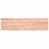 vidaXL Waschtischplatte Hellbraun 120x30x(2-4) cm Massivholz Behandelt