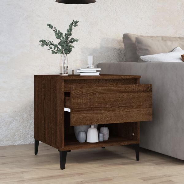 vidaXL Beistelltisch Braun Eichen-Optik 50x46x50 cm Holzwerkstoff